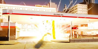 exploderend benzinestation films