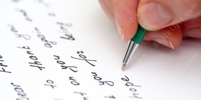 brief schrijven films