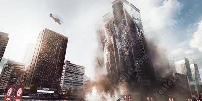 instortend gebouw films