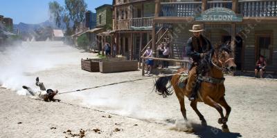 voortgesleept door een paard films