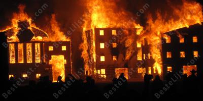 brandend gebouw films