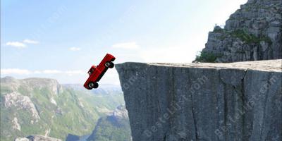 auto over klif films