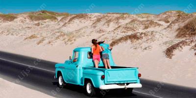 achterin een pick-up rijden films